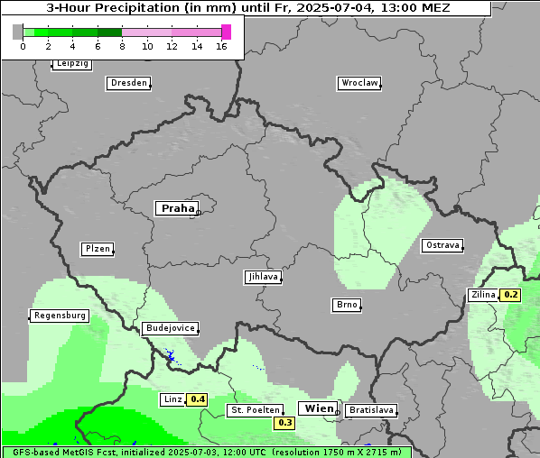 Niederschlag, 4. 7. 2025
