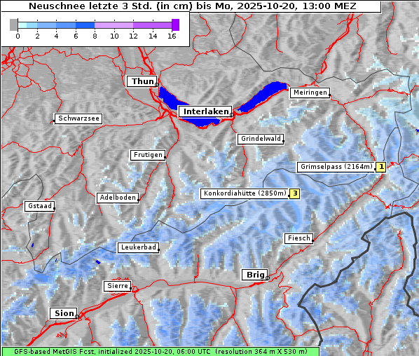 Neuschnee, 20. 10. 2025