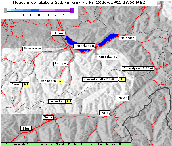 Neuschnee, 2. 1. 2026