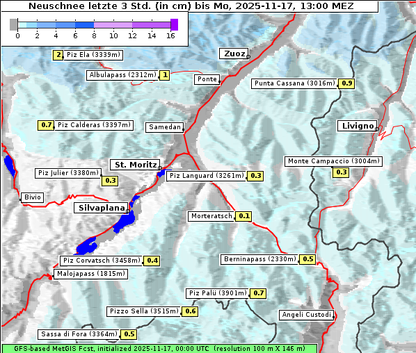 Neuschnee, 17. 11. 2025