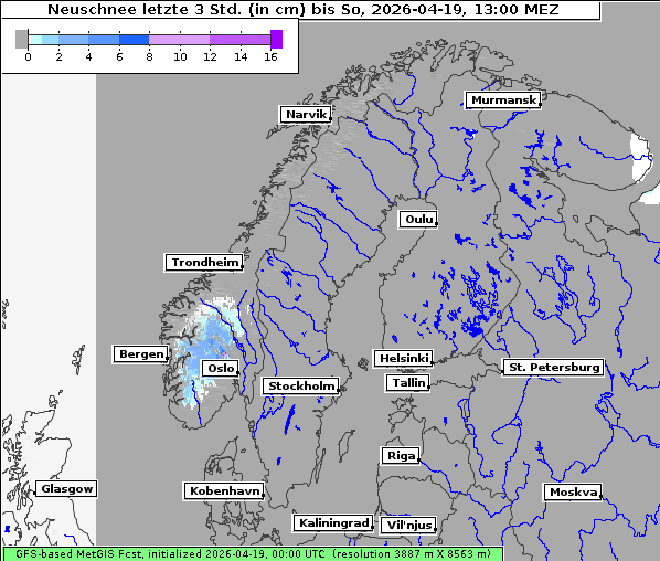 Neuschnee, 19. 4. 2026