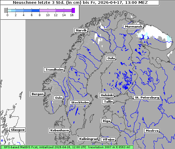 Neuschnee, 17. 4. 2026