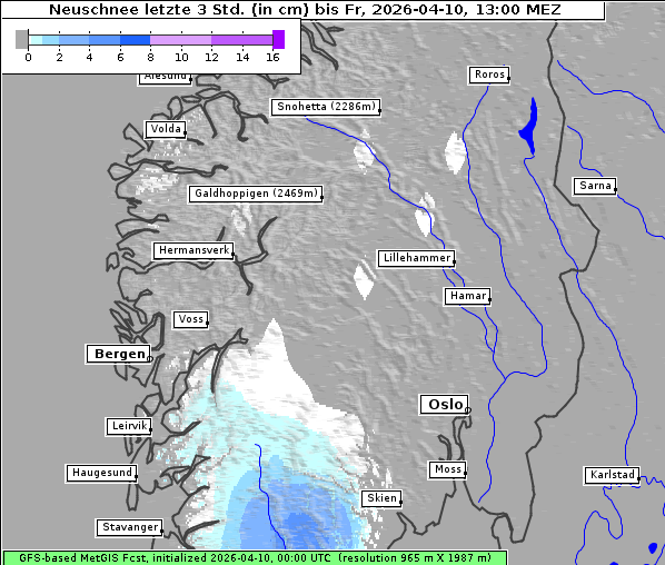 Neuschnee, 10. 4. 2026