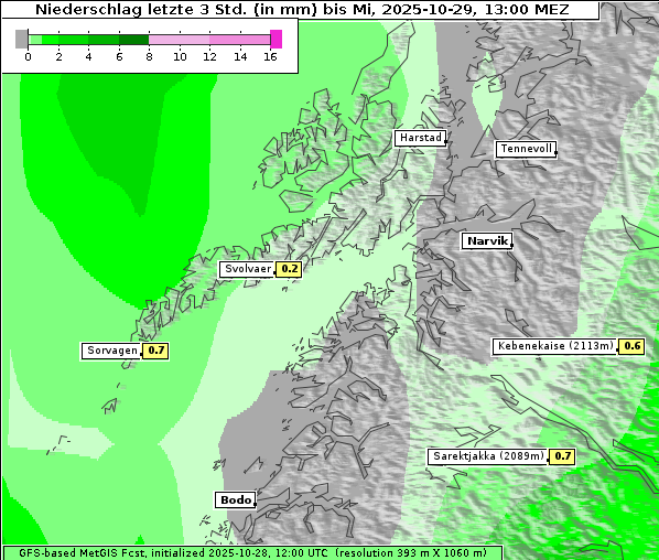 Niederschlag, 29. 10. 2025