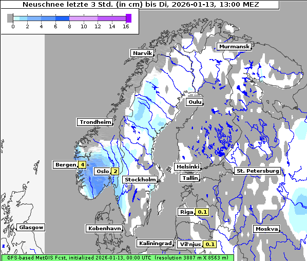 Neuschnee, 13. 1. 2026
