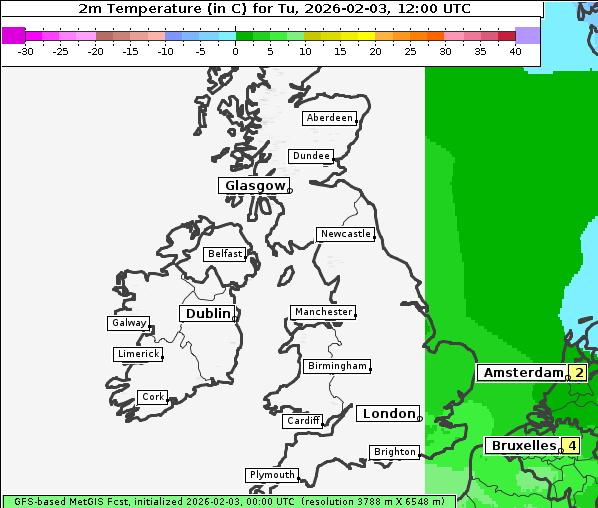 Temperatur, 3. 2. 2026