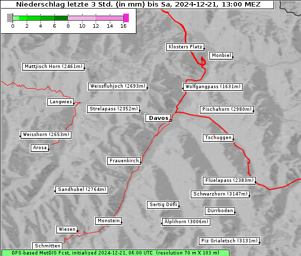 Niederschlag, 21. 12. 2024