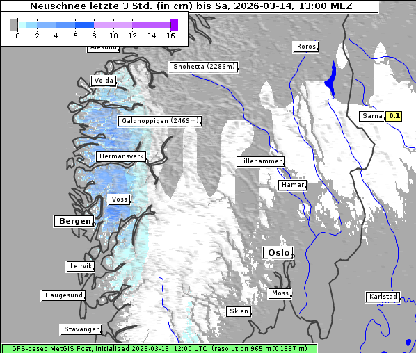 Neuschnee, 14. 3. 2026