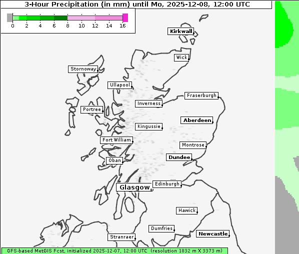 Niederschlag, 8. 12. 2025