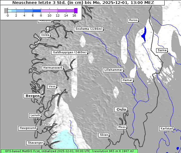 Neuschnee, 1. 12. 2025