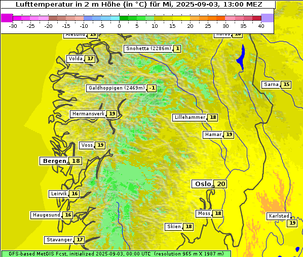 Temperatur, 3. 9. 2025