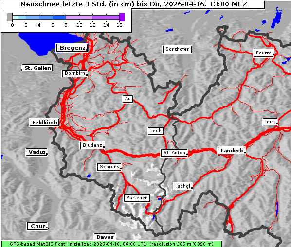 Neuschnee, 16. 4. 2026