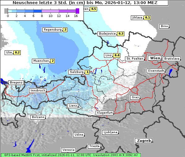 Neuschnee, 12. 1. 2026