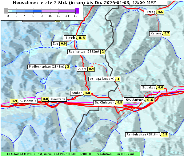Neuschnee, 8. 1. 2026
