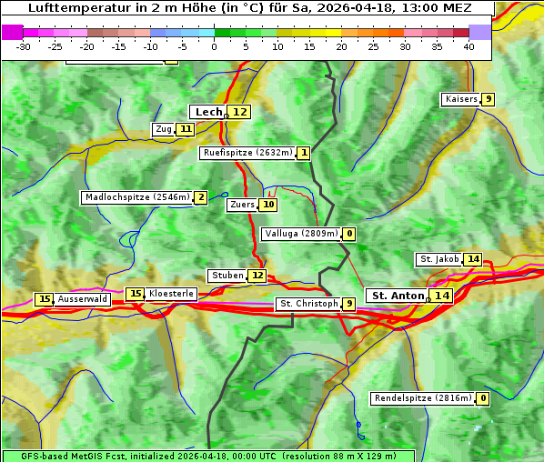 Temperatur, 18. 4. 2026