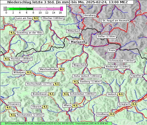 Niederschlag, 24. 2. 2025