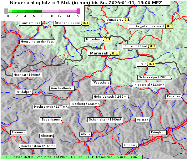 Niederschlag, 11. 1. 2026