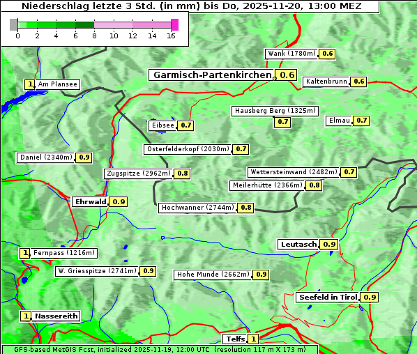Niederschlag, 20. 11. 2025