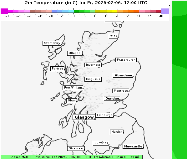 Temperatur, 6. 2. 2026