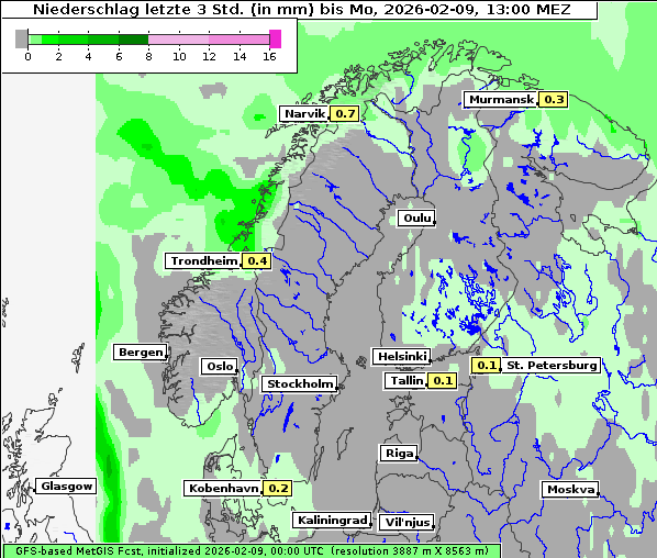 Niederschlag, 9. 2. 2026