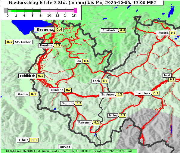 Niederschlag, 6. 10. 2025