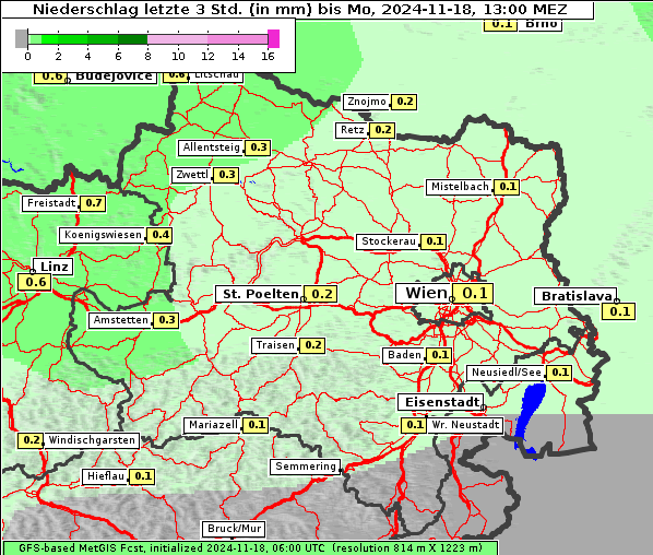 Niederschlag, 18. 11. 2024