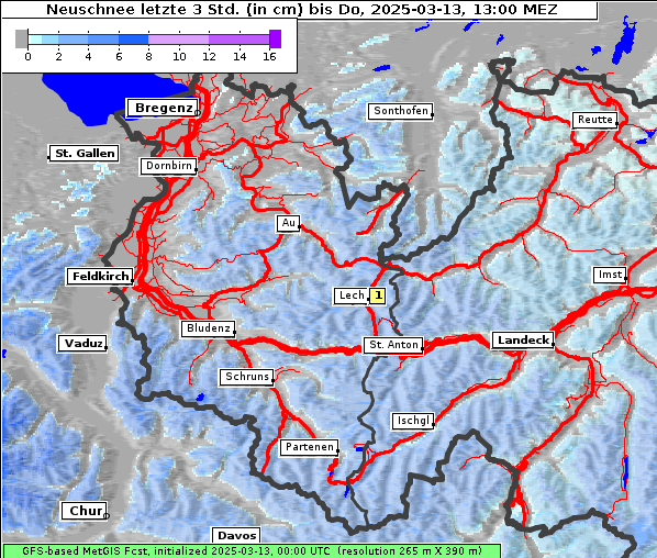 Neuschnee, 13. 3. 2025