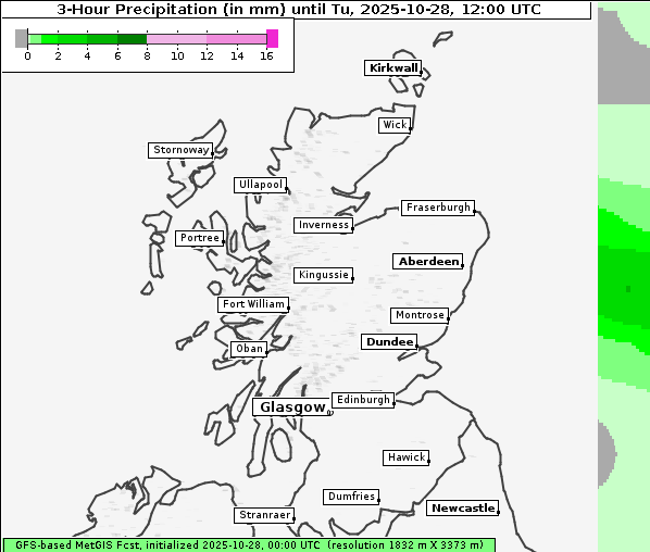 Niederschlag, 28. 10. 2025