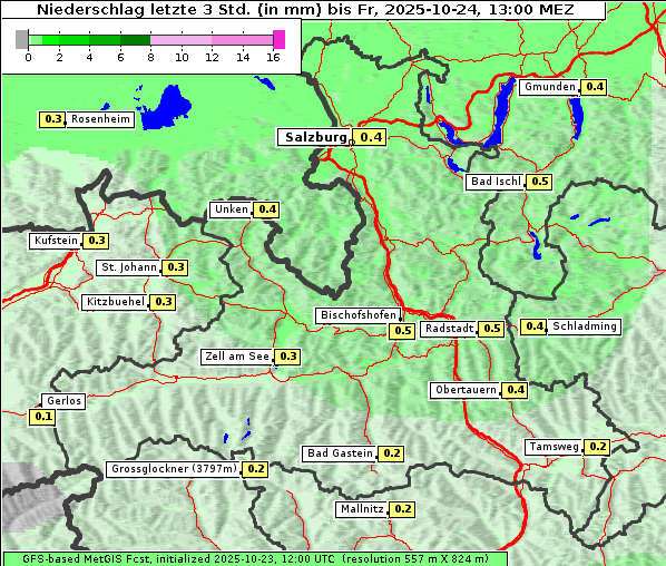 Niederschlag, 24. 10. 2025