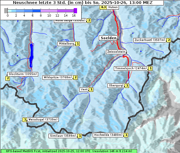Neuschnee, 26. 10. 2025