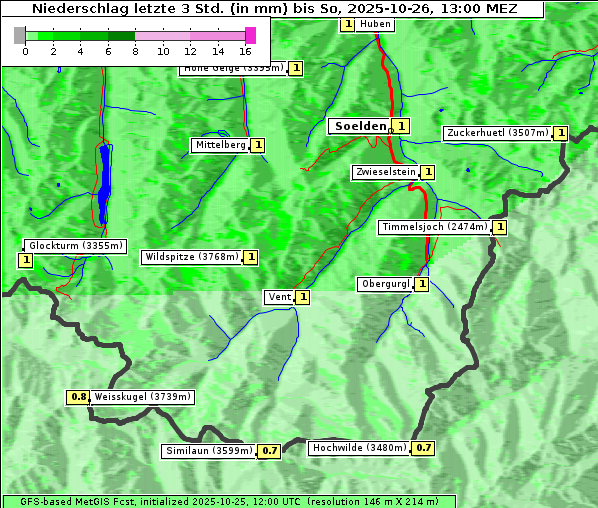 Niederschlag, 26. 10. 2025
