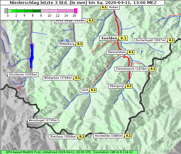 Niederschlag, 11. 4. 2026