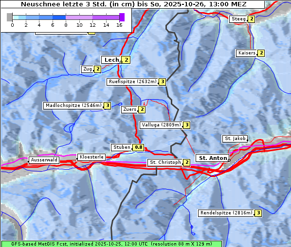 Neuschnee, 26. 10. 2025