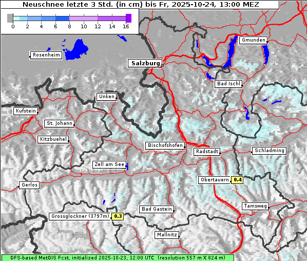Neuschnee, 24. 10. 2025