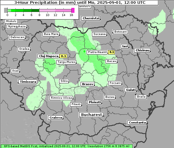 Niederschlag, 1. 9. 2025