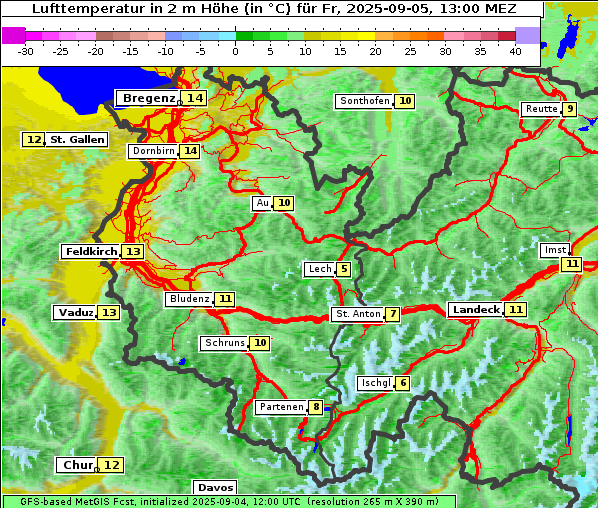 Temperatur, 5. 9. 2025