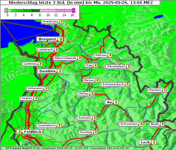 Niederschlag, 26. 5. 2025