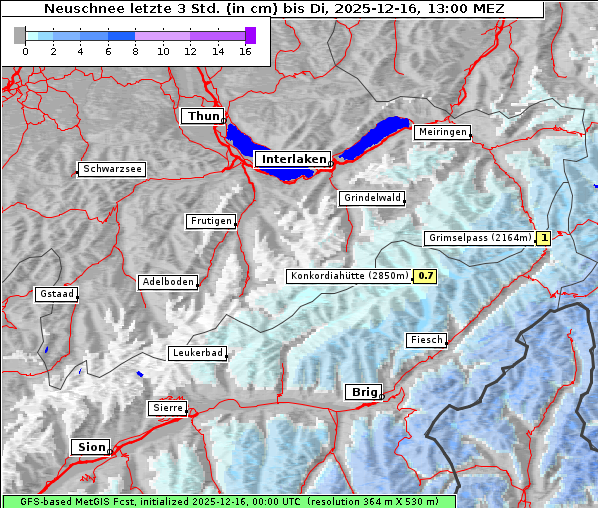 Neuschnee, 16. 12. 2025