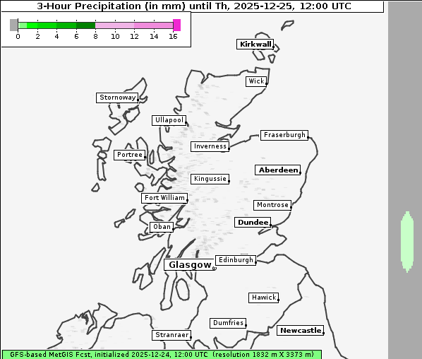 Niederschlag, 25. 12. 2025