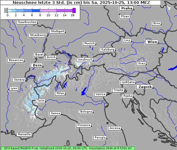Neuschnee, 25. 10. 2025