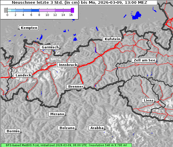 Neuschnee, 9. 3. 2026