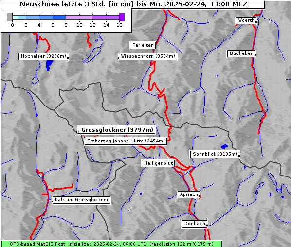 Neuschnee, 24. 2. 2025