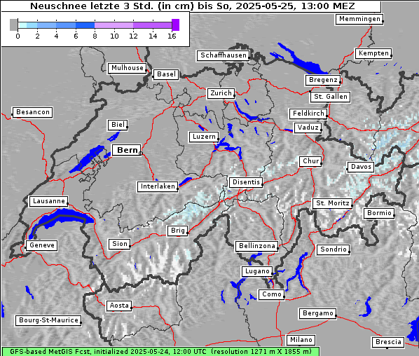 Neuschnee, 25. 5. 2025