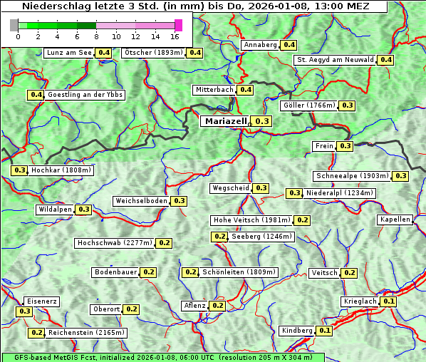 Niederschlag, 8. 1. 2026