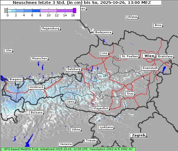 Neuschnee, 26. 10. 2025