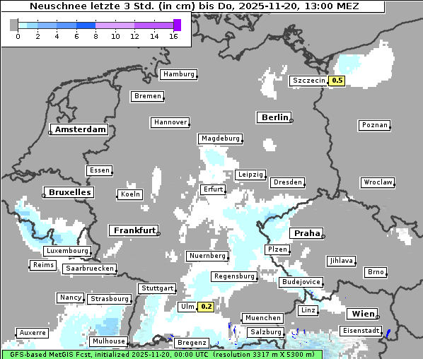 Neuschnee, 20. 11. 2025