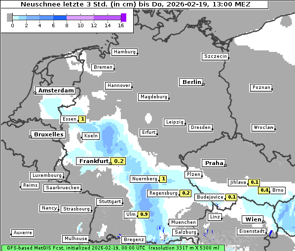Neuschnee, 19. 2. 2026