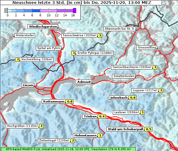 Neuschnee, 20. 11. 2025