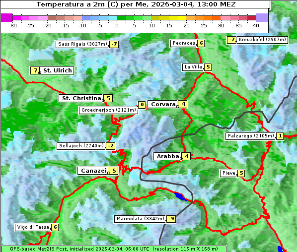 Temperatur, 4. 3. 2026