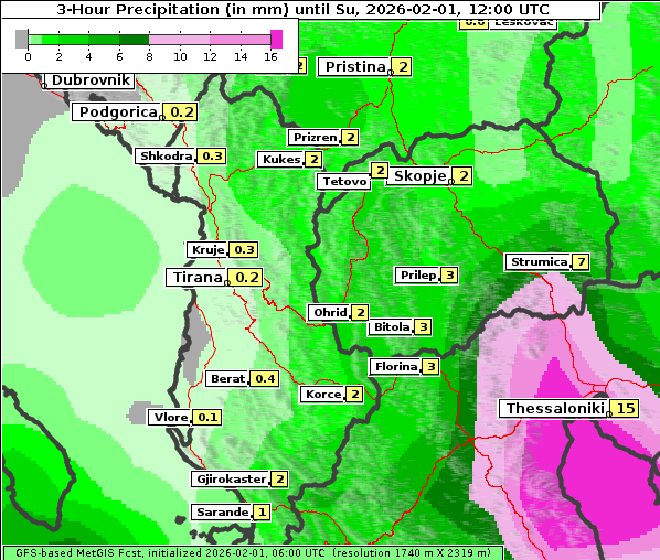 Niederschlag, 1. 2. 2026